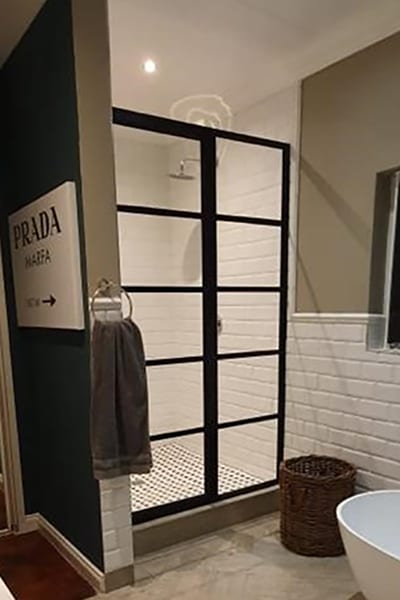 Framed Shower made with Glass